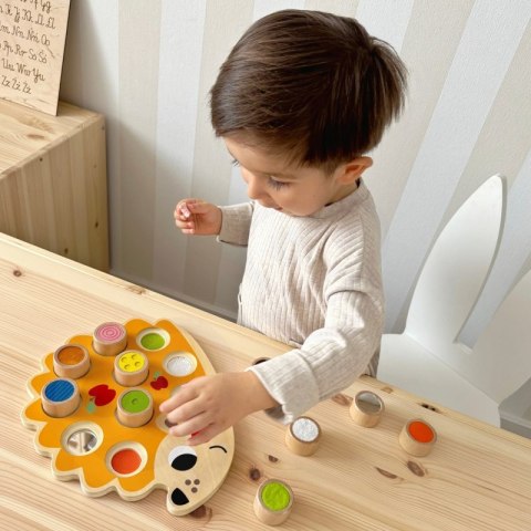TOOKY TOY Drewniana Układanka Jeż Nauka Kształtów Kolorów Liczb TOOKY TOY Drewniana Układanka Jeż Nauka Kształtów Kolorów Liczb
