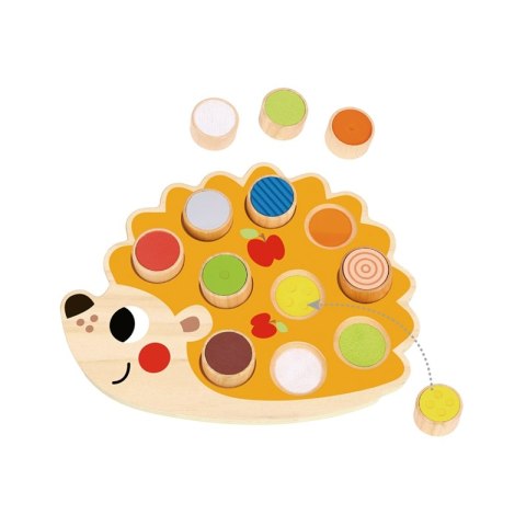 TOOKY TOY Drewniana Układanka Jeż Nauka Kształtów Kolorów Liczb TOOKY TOY Drewniana Układanka Jeż Nauka Kształtów Kolorów Liczb