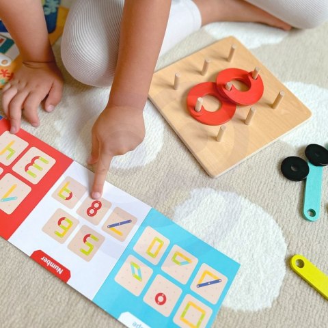 TOOKY TOY Drewniana Układanka Klocki Kołki Wzory Zwierząt do Odtworzenia Certyfikat FSC TOOKY TOY Drewniana Układanka Klocki Kołki Wzory Zwierząt do Odtworzenia Certyfikat FSC