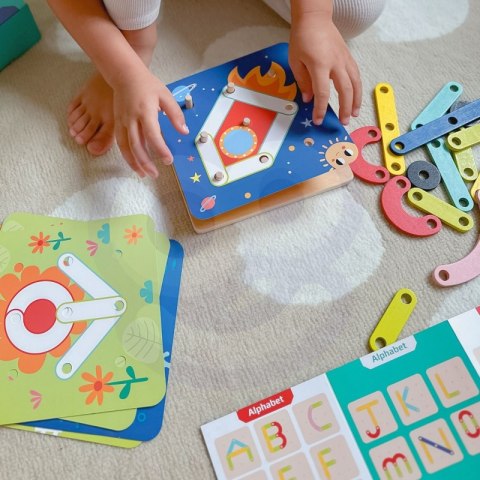 TOOKY TOY Drewniana Układanka Klocki Kołki Wzory Zwierząt do Odtworzenia Certyfikat FSC TOOKY TOY Drewniana Układanka Klocki Kołki Wzory Zwierząt do Odtworzenia Certyfikat FSC