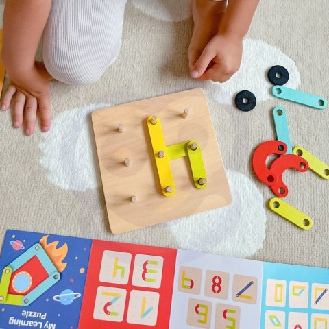 TOOKY TOY Drewniana Układanka Klocki Kołki Wzory Zwierząt do Odtworzenia Certyfikat FSC TOOKY TOY Drewniana Układanka Klocki Kołki Wzory Zwierząt do Odtworzenia Certyfikat FSC