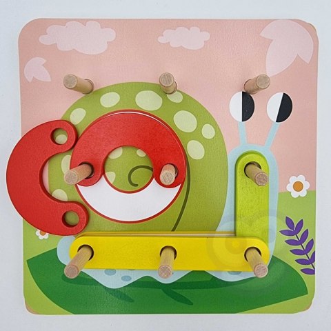 TOOKY TOY Drewniana Układanka Klocki Kołki Wzory Zwierząt do Odtworzenia Certyfikat FSC TOOKY TOY Drewniana Układanka Klocki Kołki Wzory Zwierząt do Odtworzenia Certyfikat FSC