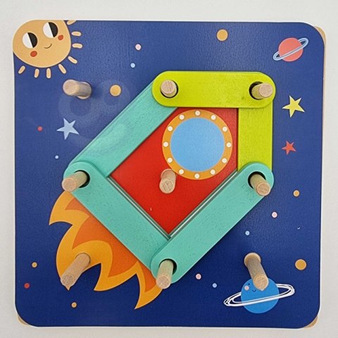 TOOKY TOY Drewniana Układanka Klocki Kołki Wzory Zwierząt do Odtworzenia Certyfikat FSC TOOKY TOY Drewniana Układanka Klocki Kołki Wzory Zwierząt do Odtworzenia Certyfikat FSC