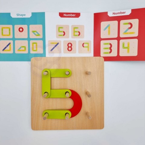 TOOKY TOY Drewniana Układanka Klocki Kołki Wzory Zwierząt do Odtworzenia Certyfikat FSC TOOKY TOY Drewniana Układanka Klocki Kołki Wzory Zwierząt do Odtworzenia Certyfikat FSC