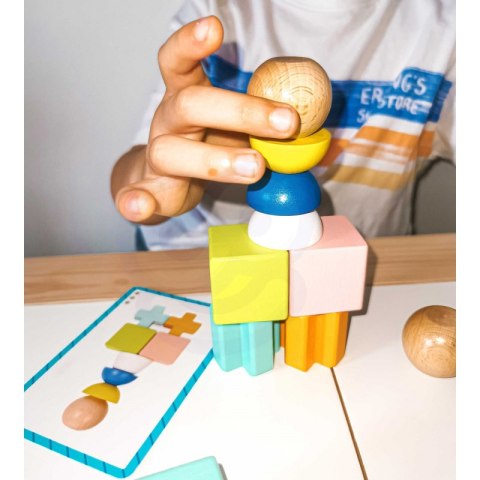 TOOKY TOY Drewniane Klocki Układanka Gra 24 Wzory 36 el. TOOKY TOY Drewniane Klocki Układanka Gra 24 Wzory 36 el.