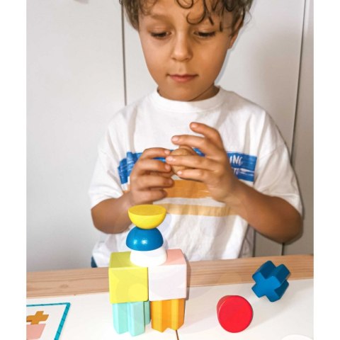 TOOKY TOY Drewniane Klocki Układanka Gra 24 Wzory 36 el. TOOKY TOY Drewniane Klocki Układanka Gra 24 Wzory 36 el.