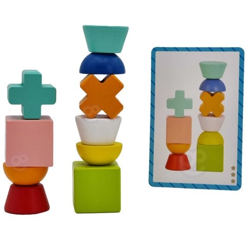 TOOKY TOY Drewniane Klocki Układanka Gra 24 Wzory 36 el. TOOKY TOY Drewniane Klocki Układanka Gra 24 Wzory 36 el.