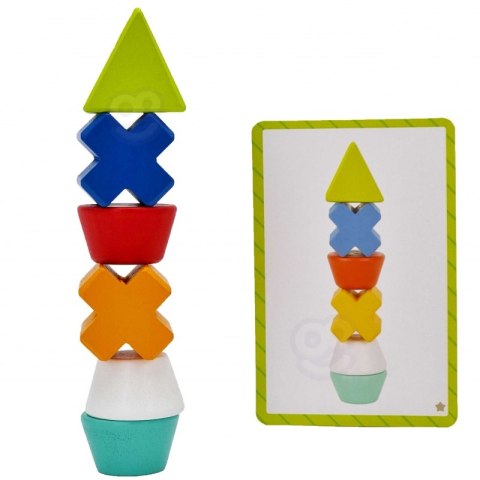 TOOKY TOY Drewniane Klocki Układanka Gra 24 Wzory 36 el. TOOKY TOY Drewniane Klocki Układanka Gra 24 Wzory 36 el.
