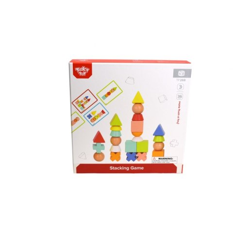 TOOKY TOY Drewniane Klocki Układanka Gra 24 Wzory 36 el. TOOKY TOY Drewniane Klocki Układanka Gra 24 Wzory 36 el.