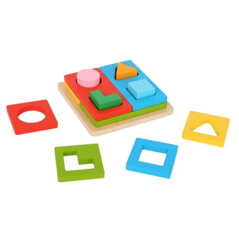 TOOKY TOY Układanka Montessori Kształty i Kolory FSC TOOKY TOY Układanka Montessori Kształty i Kolory FSC