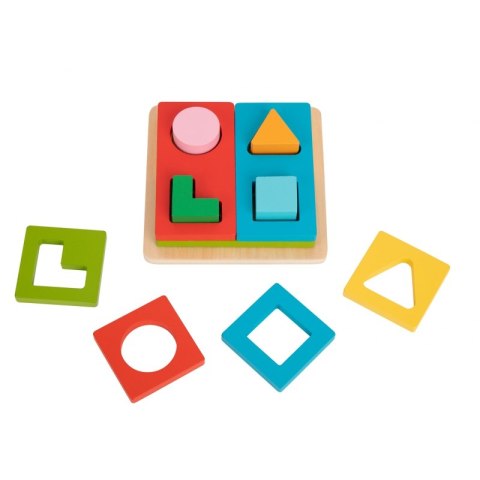 TOOKY TOY Układanka Montessori Kształty i Kolory FSC TOOKY TOY Układanka Montessori Kształty i Kolory FSC