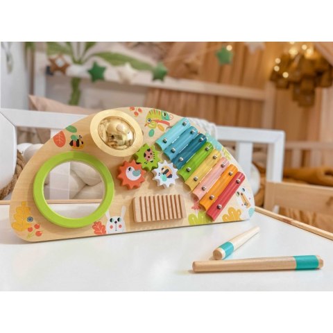TOOKY TOY Wielofunkcyjny Instrument Centrum Muzyczne Ksylofon Zębatki Tarka Bębenek Talerz Pałeczki TOOKY TOY Wielofunkcyjny Instrument Centrum Muzyczne Ksylofon Zębatki Tarka Bębenek Talerz Pałeczki