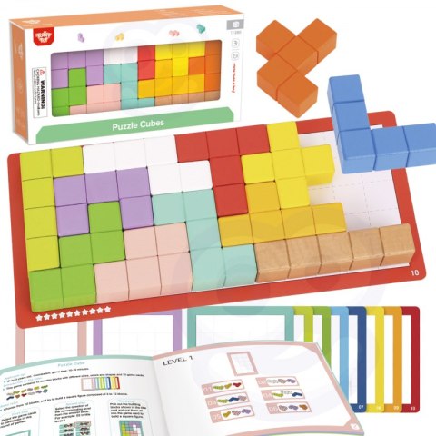 Tooky Toy Układanka Klocki Tetris 10 Poziomów Trudności 22 el. Tooky Toy Układanka Klocki Tetris 10 Poziomów Trudności 22 el.