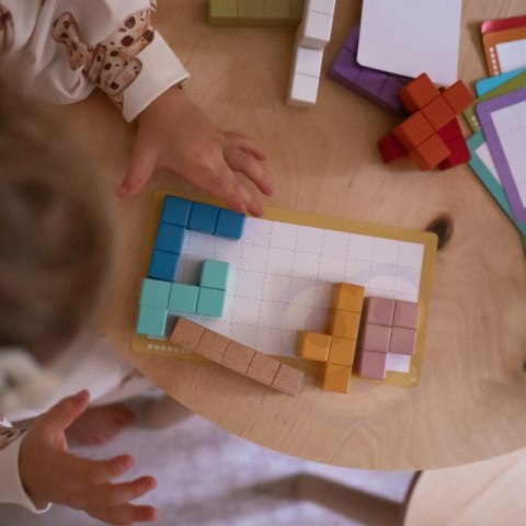 Tooky Toy Układanka Klocki Tetris 10 Poziomów Trudności 22 el. Tooky Toy Układanka Klocki Tetris 10 Poziomów Trudności 22 el.