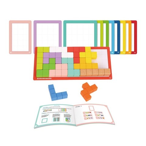 Tooky Toy Układanka Klocki Tetris 10 Poziomów Trudności 22 el. Tooky Toy Układanka Klocki Tetris 10 Poziomów Trudności 22 el.