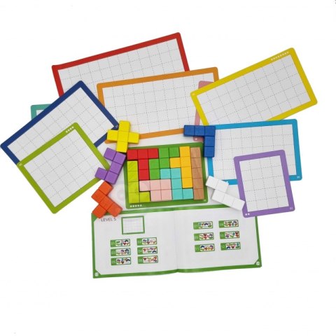 Tooky Toy Układanka Klocki Tetris 10 Poziomów Trudności 22 el. Tooky Toy Układanka Klocki Tetris 10 Poziomów Trudności 22 el.