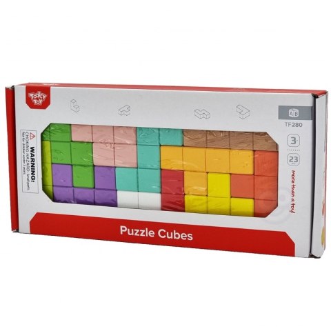 Tooky Toy Układanka Klocki Tetris 10 Poziomów Trudności 22 el. Tooky Toy Układanka Klocki Tetris 10 Poziomów Trudności 22 el.