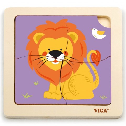 VIGA Poręczne Drewniane Puzzle Lew VIGA Poręczne Drewniane Puzzle Lew