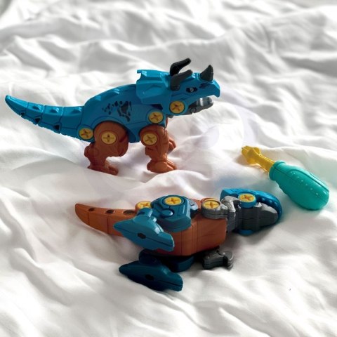 WOOPIE Zestaw Dinozaury do Skręcania 4 szt. Zestaw Konstrukcyjny w Pudełku + 2 Śrubokręty WOOPIE Zestaw Dinozaury do Skręcania 4 szt. Zestaw Konstrukcyjny w Pudełku + 2 Śrubokręty