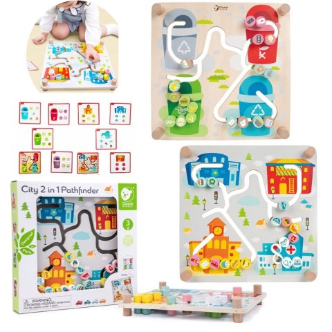 CLASSIC WORLD Gra Logiczna 2w1 Segregacja Odpadów Sorter Miasto CLASSIC WORLD Gra Logiczna 2w1 Segregacja Odpadów Sorter Miasto