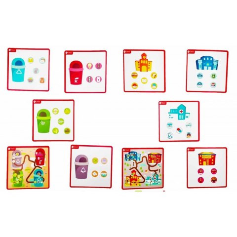 CLASSIC WORLD Gra Logiczna 2w1 Segregacja Odpadów Sorter Miasto CLASSIC WORLD Gra Logiczna 2w1 Segregacja Odpadów Sorter Miasto