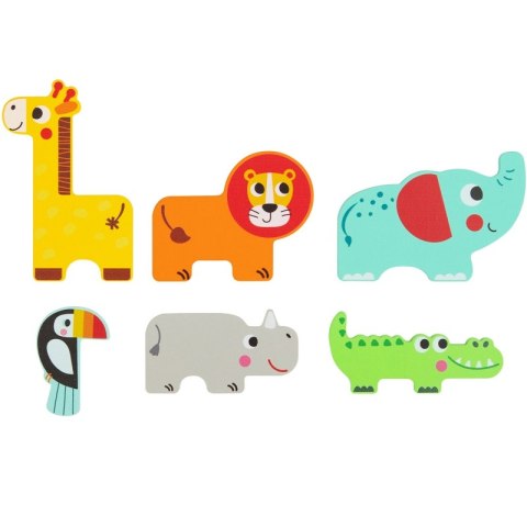 TOOKY TPY Drewniane Puzzle Montessori Wielowarstwowe Tablica Zwierzątka Leśne 7 el. TOOKY TPY Drewniane Puzzle Montessori Wielowarstwowe Tablica Zwierzątka Leśne 7 el.