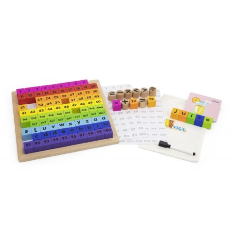 VIGA Matematyczna Tablica Operacyjna z Literami, Cyframi i Znakami VIGA Matematyczna Tablica Operacyjna z Literami, Cyframi i Znakami