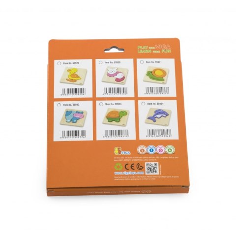 VIGA Pierwsze drewniane Puzzle maluszka Kaczuszka VIGA Pierwsze drewniane Puzzle maluszka Kaczuszka