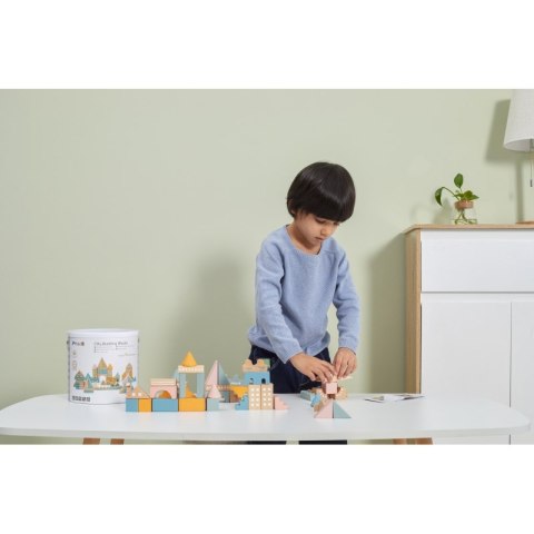 VIGA PolarB Drewniane Klocki Bloki Miejskie 50 elementów Montessori VIGA PolarB Drewniane Klocki Bloki Miejskie 50 elementów Montessori