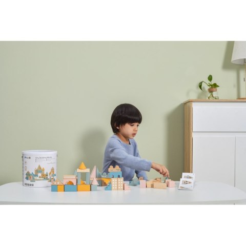 VIGA PolarB Drewniane Klocki Bloki Miejskie 50 elementów Montessori VIGA PolarB Drewniane Klocki Bloki Miejskie 50 elementów Montessori