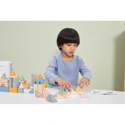VIGA PolarB Drewniane Klocki Bloki Miejskie 50 elementów Montessori VIGA PolarB Drewniane Klocki Bloki Miejskie 50 elementów Montessori