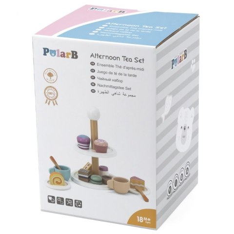 VIGA PolarB Patera drewniana z Babeczkami Ciasteczkami Kawą zestaw 15 akc VIGA PolarB Patera drewniana z Babeczkami Ciasteczkami Kawą zestaw 15 akc