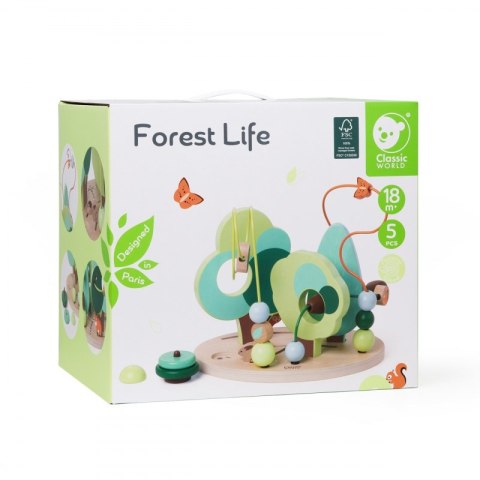 CLASSIC WORLD Edukacyjny Labirynt Przeplatanka Forest Life 18m+ FSC CLASSIC WORLD Edukacyjny Labirynt Przeplatanka Forest Life 18m+ FSC