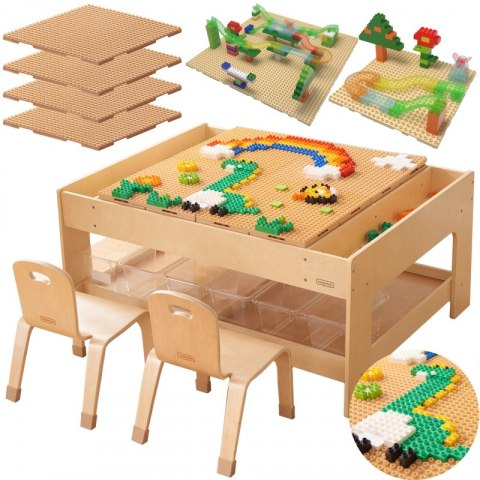 MASTERKIDZ Drewniany Stół Edukacyjny + AKCESORIA STEM WALL + 359 el. MASTERKIDZ Drewniany Stół Edukacyjny + AKCESORIA STEM WALL + 359 el.