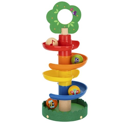Tooky Toy Drewniany Kulodrom ze Zwierzątkami Tor Kulkowy Spirala + 4 Kulki Tooky Toy Drewniany Kulodrom ze Zwierzątkami Tor Kulkowy Spirala + 4 Kulki