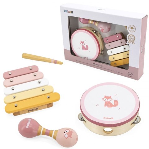 VIGA PolarB Zestaw Instrumentów Muzycznych Różowy VIGA PolarB Zestaw Instrumentów Muzycznych Różowy