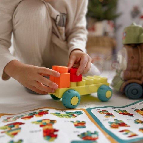 WOOPIE Duży Pociąg Kolejka Ciuchcia Klocki WOOPIE Duży Pociąg Kolejka Ciuchcia Klocki