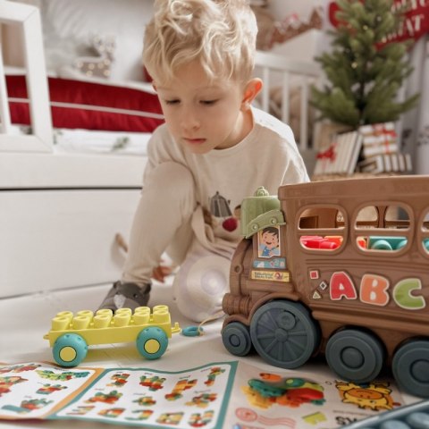 WOOPIE Duży Pociąg Kolejka Ciuchcia Klocki WOOPIE Duży Pociąg Kolejka Ciuchcia Klocki