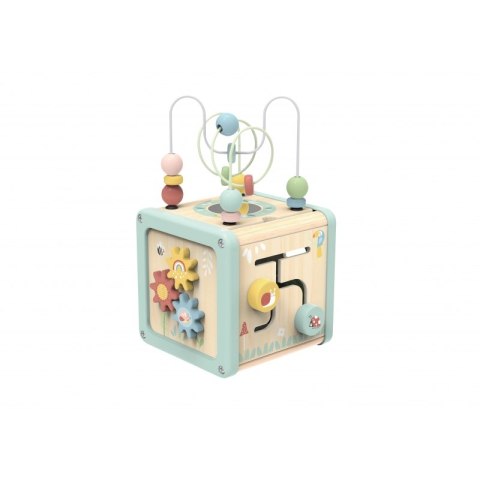TOOKY TOY Drewniana Kostka Aktywności Sorter Labirynt TOOKY TOY Drewniana Kostka Aktywności Sorter Labirynt