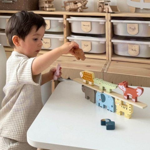 TOOKY TOY Drewniane Klocki Układanka Zwierzątka Montessori 9 el. TOOKY TOY Drewniane Klocki Układanka Zwierzątka Montessori 9 el.