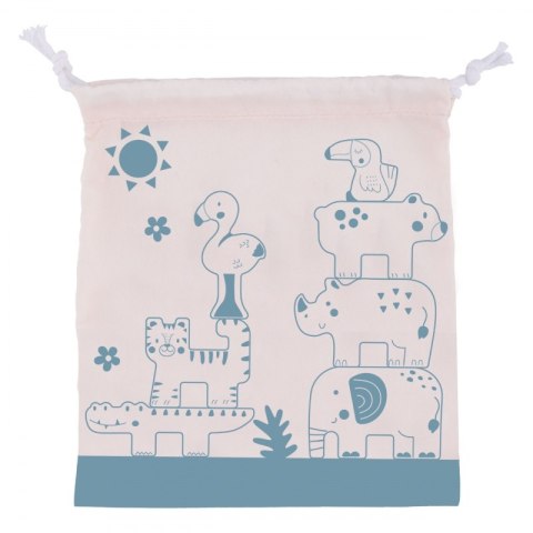 TOOKY TOY Drewniane Klocki Układanka Zwierzątka Montessori 9 el. TOOKY TOY Drewniane Klocki Układanka Zwierzątka Montessori 9 el.