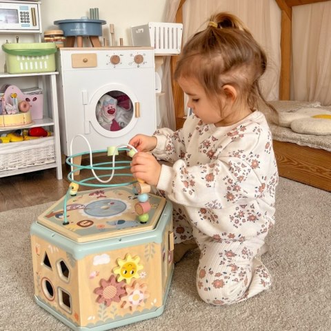 TOOKY TOY Interaktywny Drewniany Sześciokąt Montessori Otwierane Pudełko TOOKY TOY Interaktywny Drewniany Sześciokąt Montessori Otwierane Pudełko