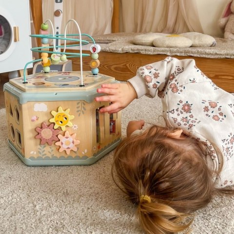 TOOKY TOY Interaktywny Drewniany Sześciokąt Montessori Otwierane Pudełko TOOKY TOY Interaktywny Drewniany Sześciokąt Montessori Otwierane Pudełko