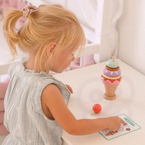 TOOKY TOY Lody Drewniane Układanka Cukiernik dla Dzieci 12 el. TOOKY TOY Lody Drewniane Układanka Cukiernik dla Dzieci 12 el.