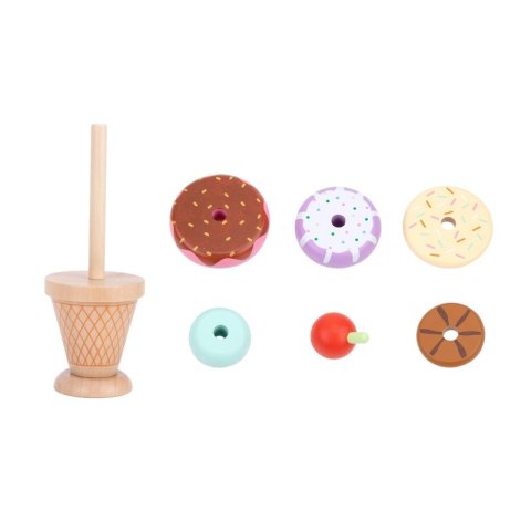TOOKY TOY Lody Drewniane Układanka Cukiernik dla Dzieci 12 el. TOOKY TOY Lody Drewniane Układanka Cukiernik dla Dzieci 12 el.