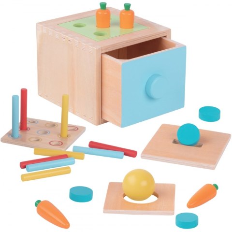 WOOPIE GREEN Drewniana Szuflada Edukacyjna 4w1 Sorter Montessori Gra w Marchewki FSC WOOPIE GREEN Drewniana Szuflada Edukacyjna 4w1 Sorter Montessori Gra w Marchewki FSC