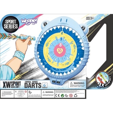 WOOPIE Magnetyczna Gra w Rzutki Bezpieczna Dart Tarcza Wesoły Rekinek WOOPIE Magnetyczna Gra w Rzutki Bezpieczna Dart Tarcza Wesoły Rekinek