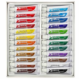 Farby akrylowe w tubkach tubce duży zestaw 24x12ml kolory