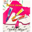 Farby akrylowe w tubkach tubce duży zestaw 24x12ml kolory