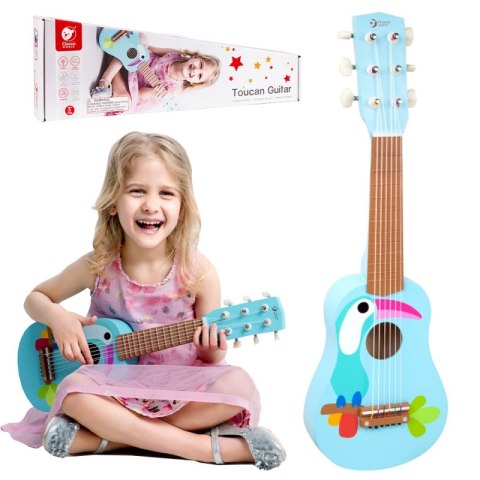 CLASSIC WORLD Drewniana Gitara Dla Dzieci Toucan CLASSIC WORLD Drewniana Gitara Dla Dzieci Toucan